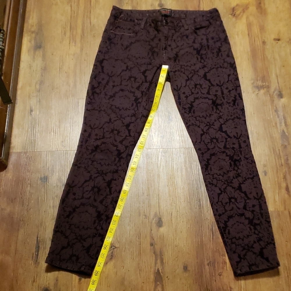 Banana republic lwren scott floral flocked jeans